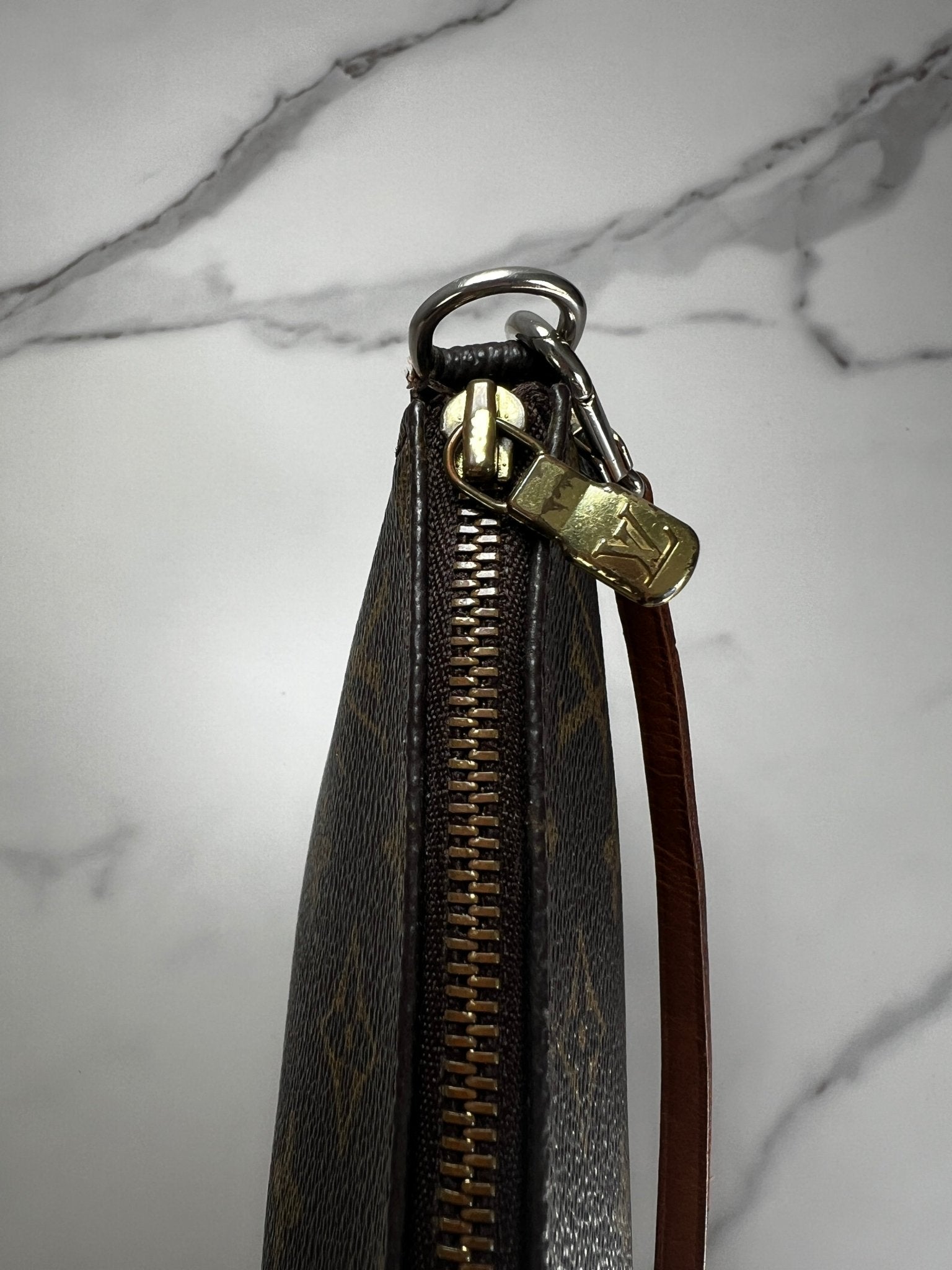 Louis Vuitton Pochette Monogram Canvas Brown - Styles via Sina