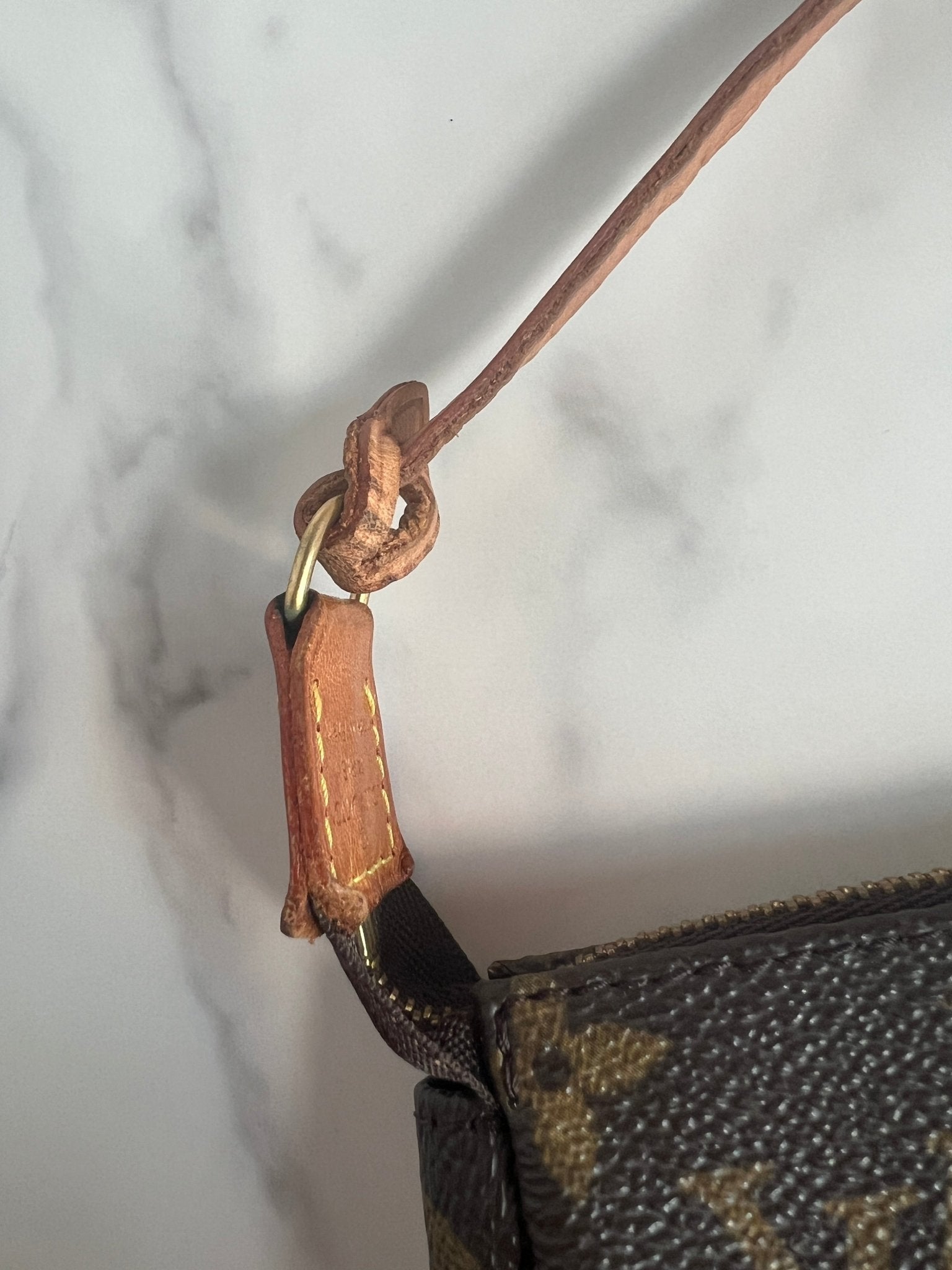 Louis Vuitton Pochette Monogram Canvas Brown - Styles via Sina