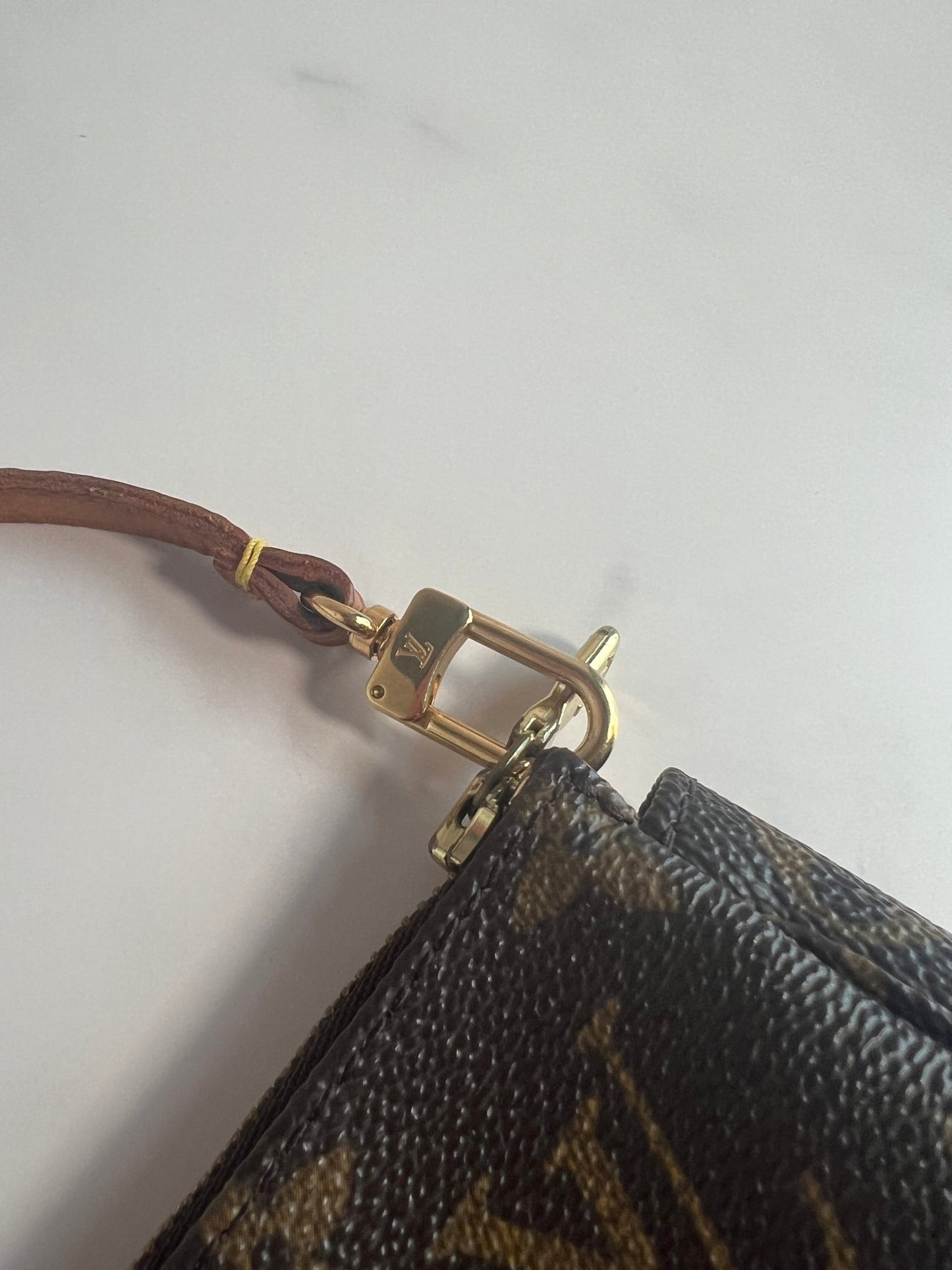 Louis Vuitton Pochette Monogram Canvas Brown - Styles via Sina