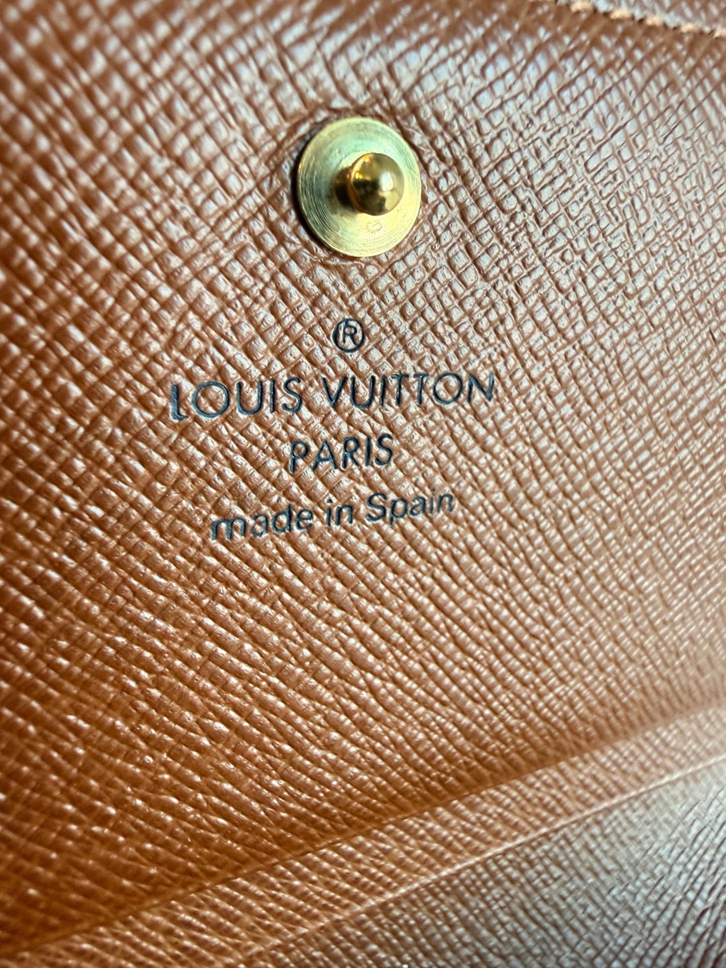 Louis Vuitton Porte - Monnaie Tresor Wallet Monogram Canvas Brown - Styles via Sina