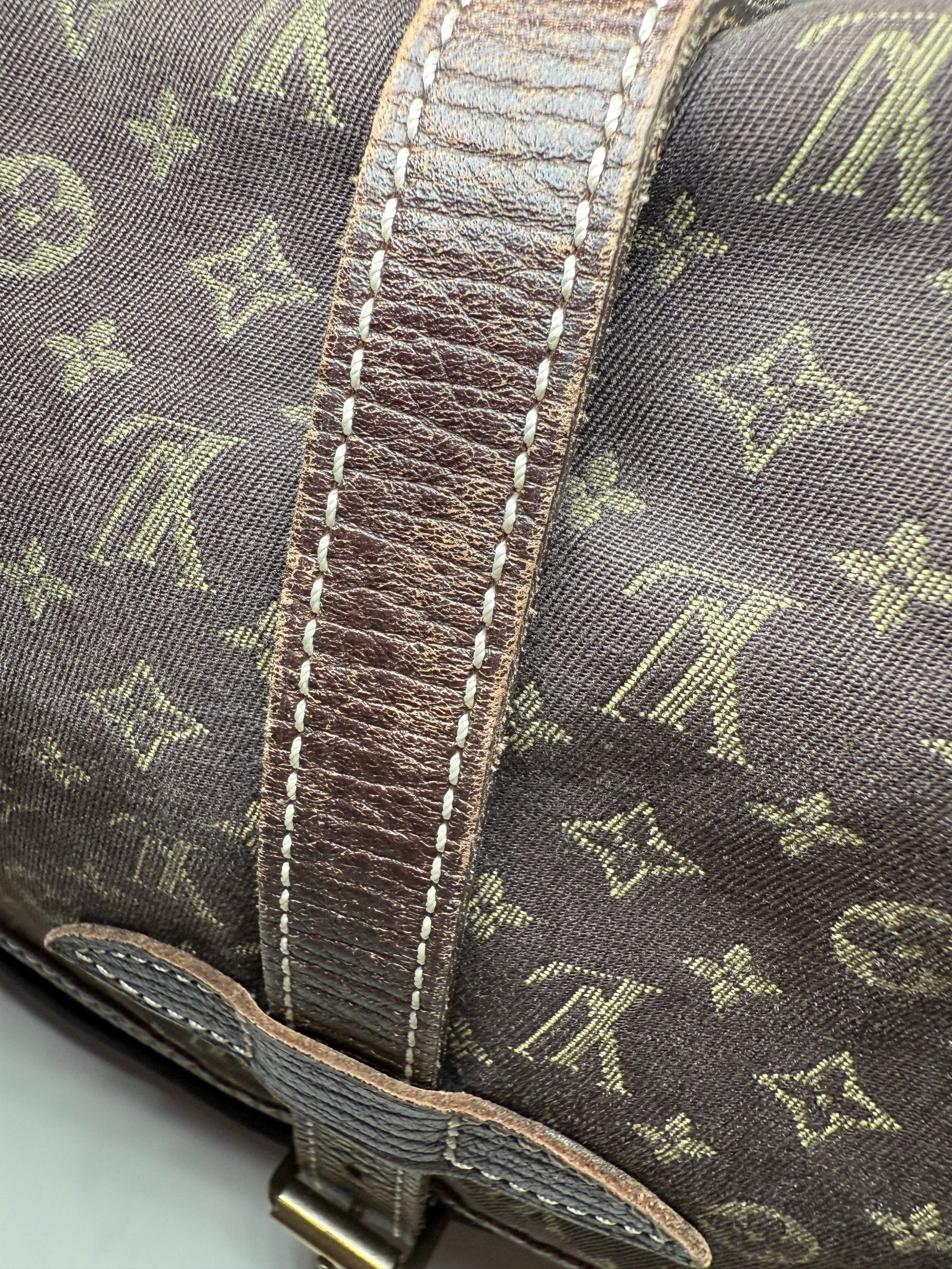 Louis Vuitton Saumur 30 Mini Lin Brown - Styles via Sina