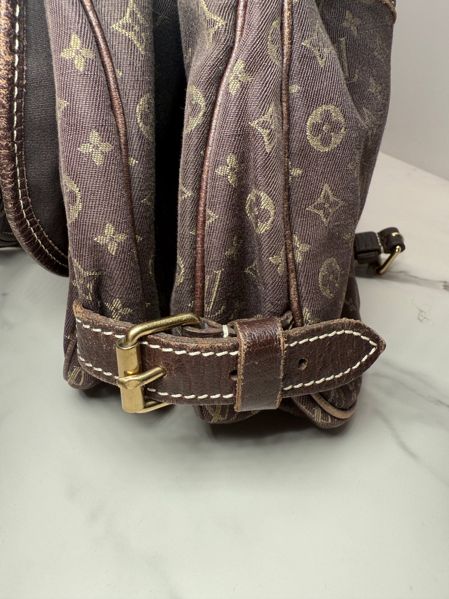 Louis Vuitton Saumur 30 Mini Lin Brown - Styles via Sina