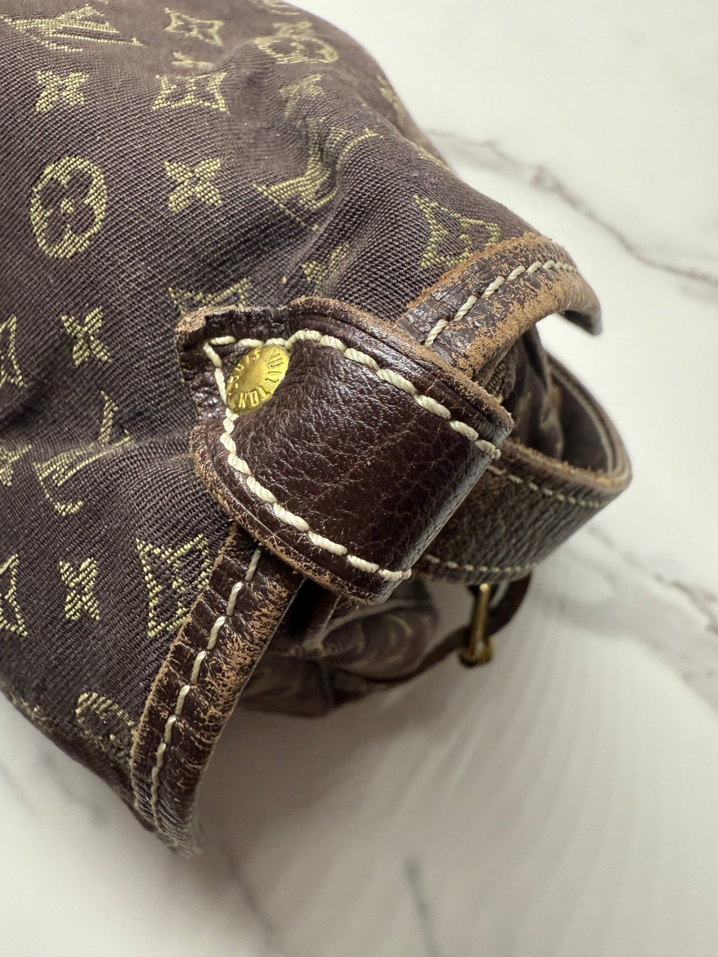 Louis Vuitton Saumur 30 Mini Lin Brown - Styles via Sina