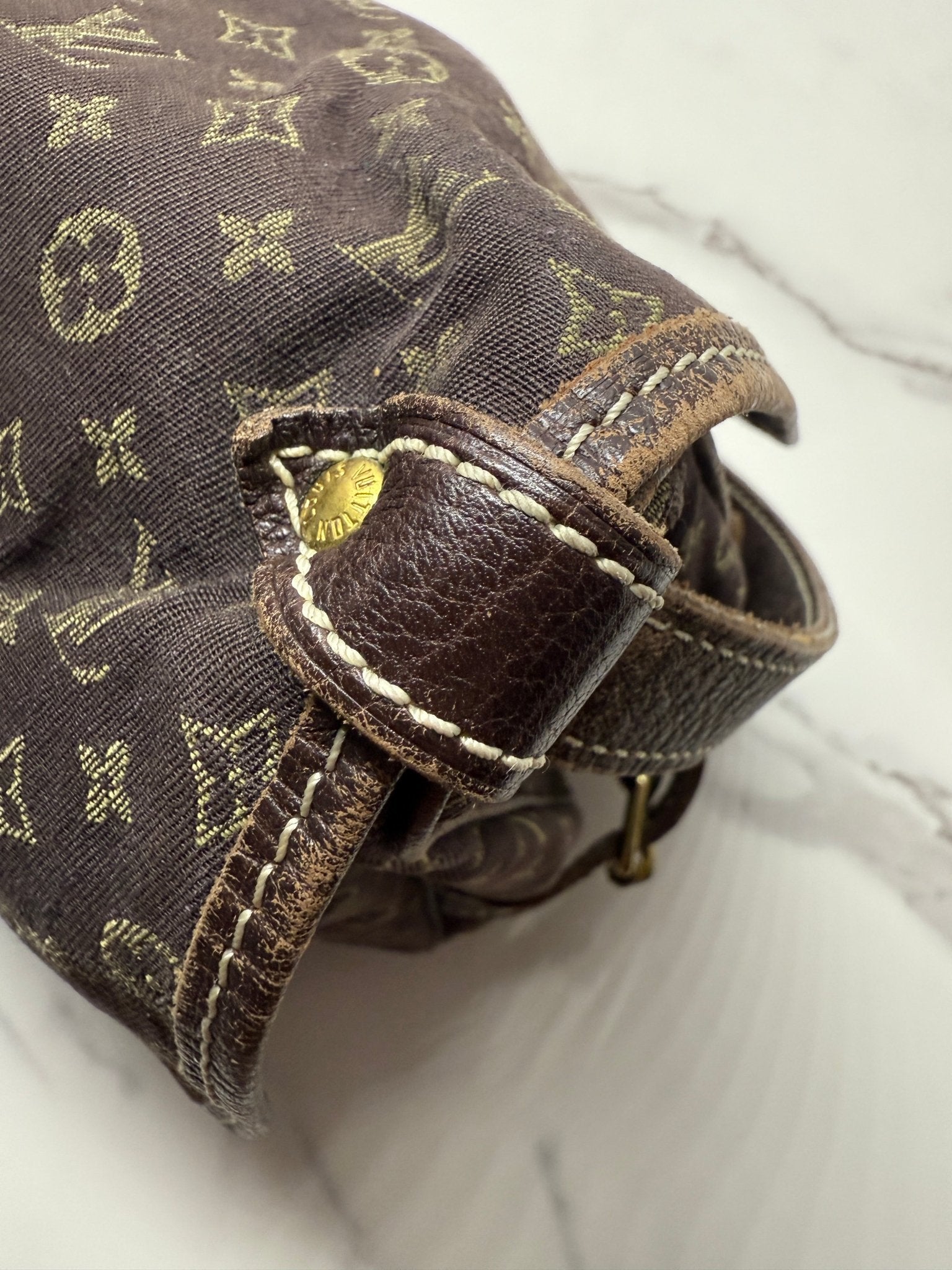 Louis Vuitton Saumur 30 Mini Lin Brown - Styles via Sina