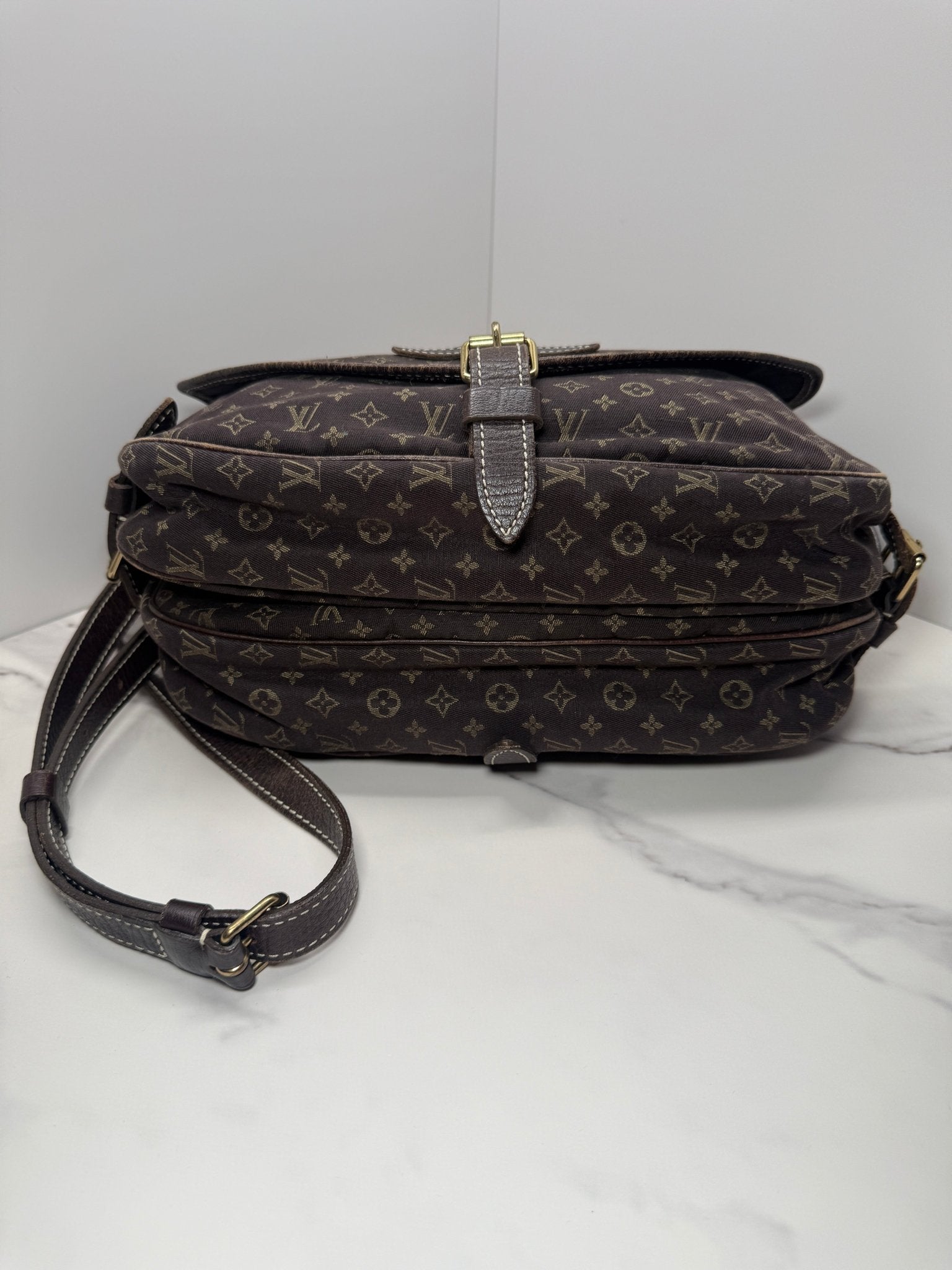 Louis Vuitton Saumur 30 Mini Lin Brown - Styles via Sina