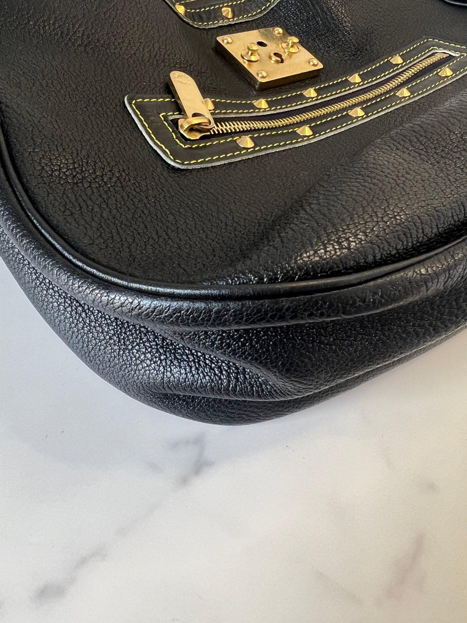 Louis Vuitton Suhali Leather L'Affriolant Bag Black - Styles via Sina