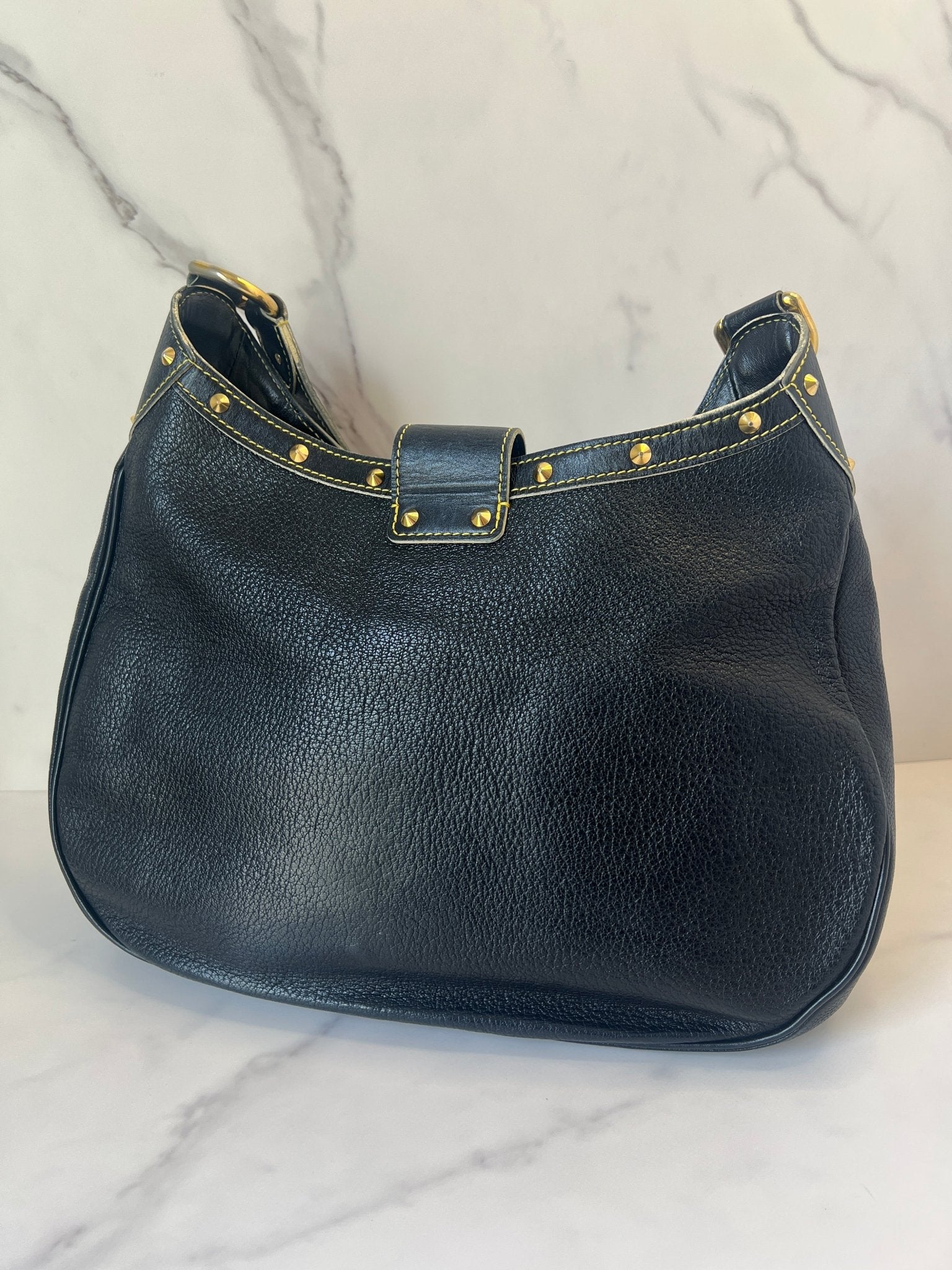 Louis Vuitton Suhali Leather L'Affriolant Bag Black - Styles via Sina