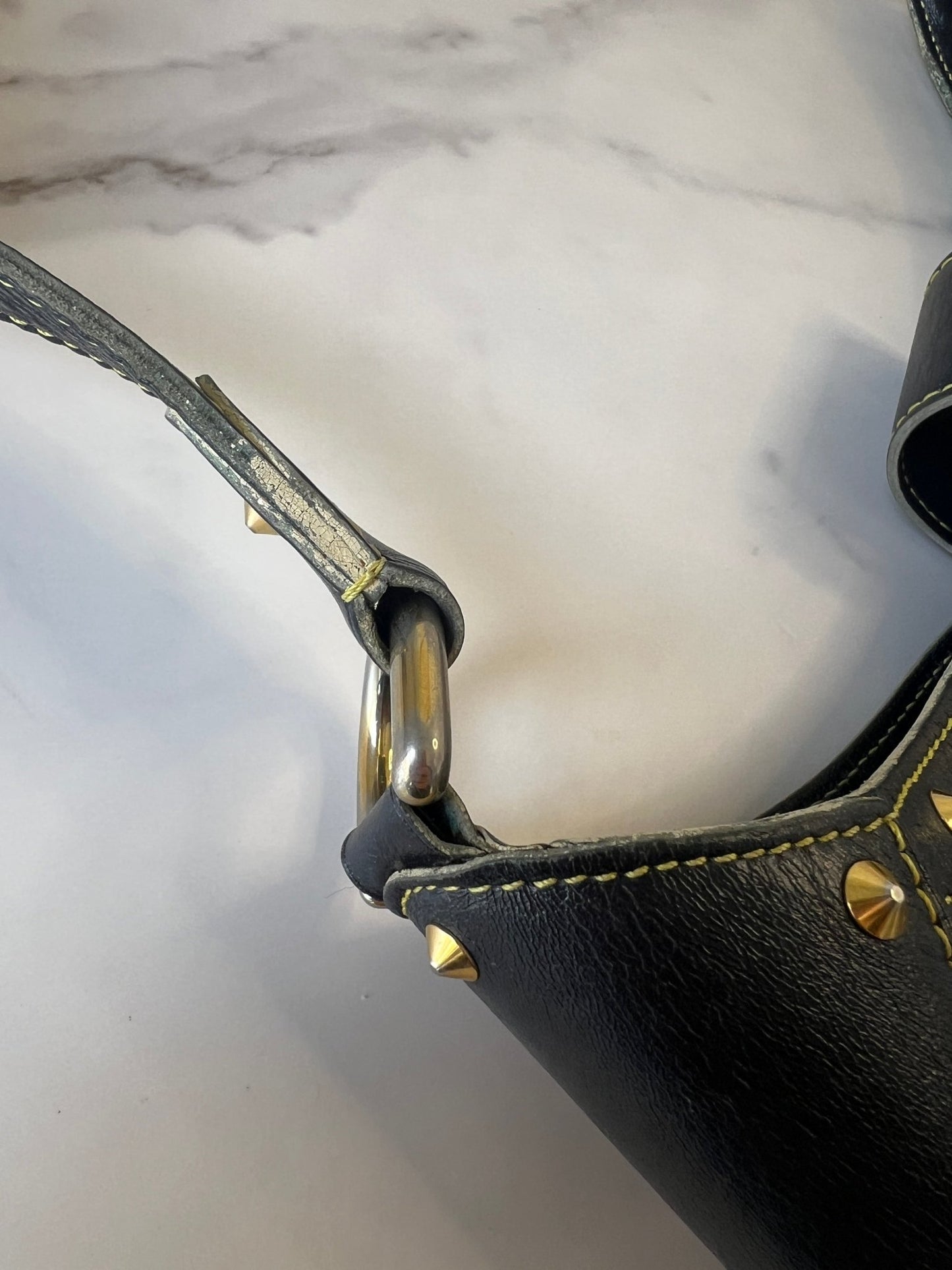 Louis Vuitton Suhali Leather L'Affriolant Bag Black - Styles via Sina