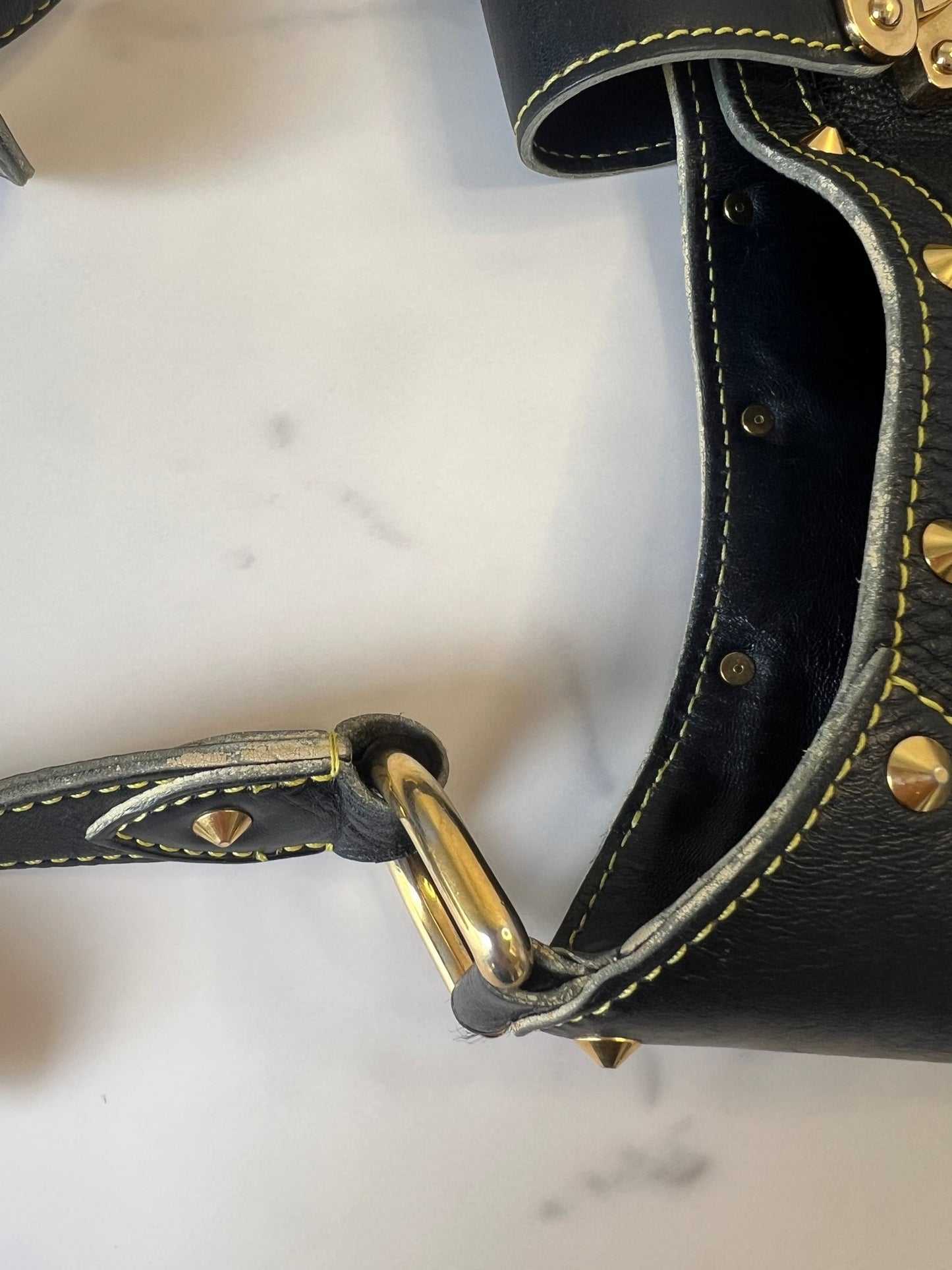 Louis Vuitton Suhali Leather L'Affriolant Bag Black - Styles via Sina