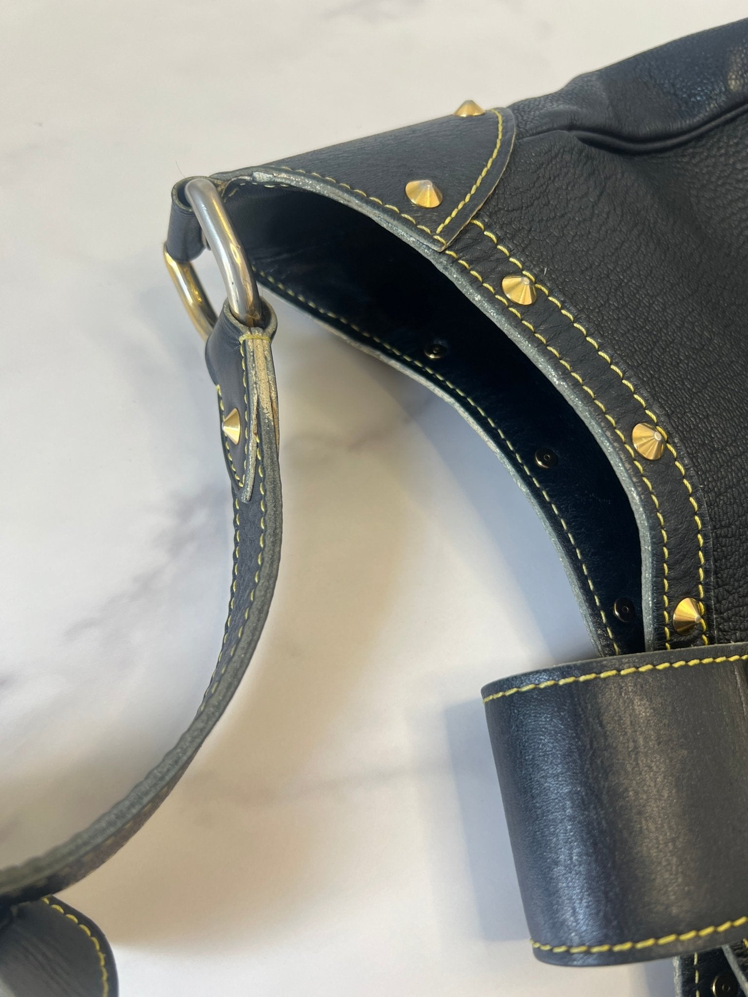 Louis Vuitton Suhali Leather L'Affriolant Bag Black - Styles via Sina