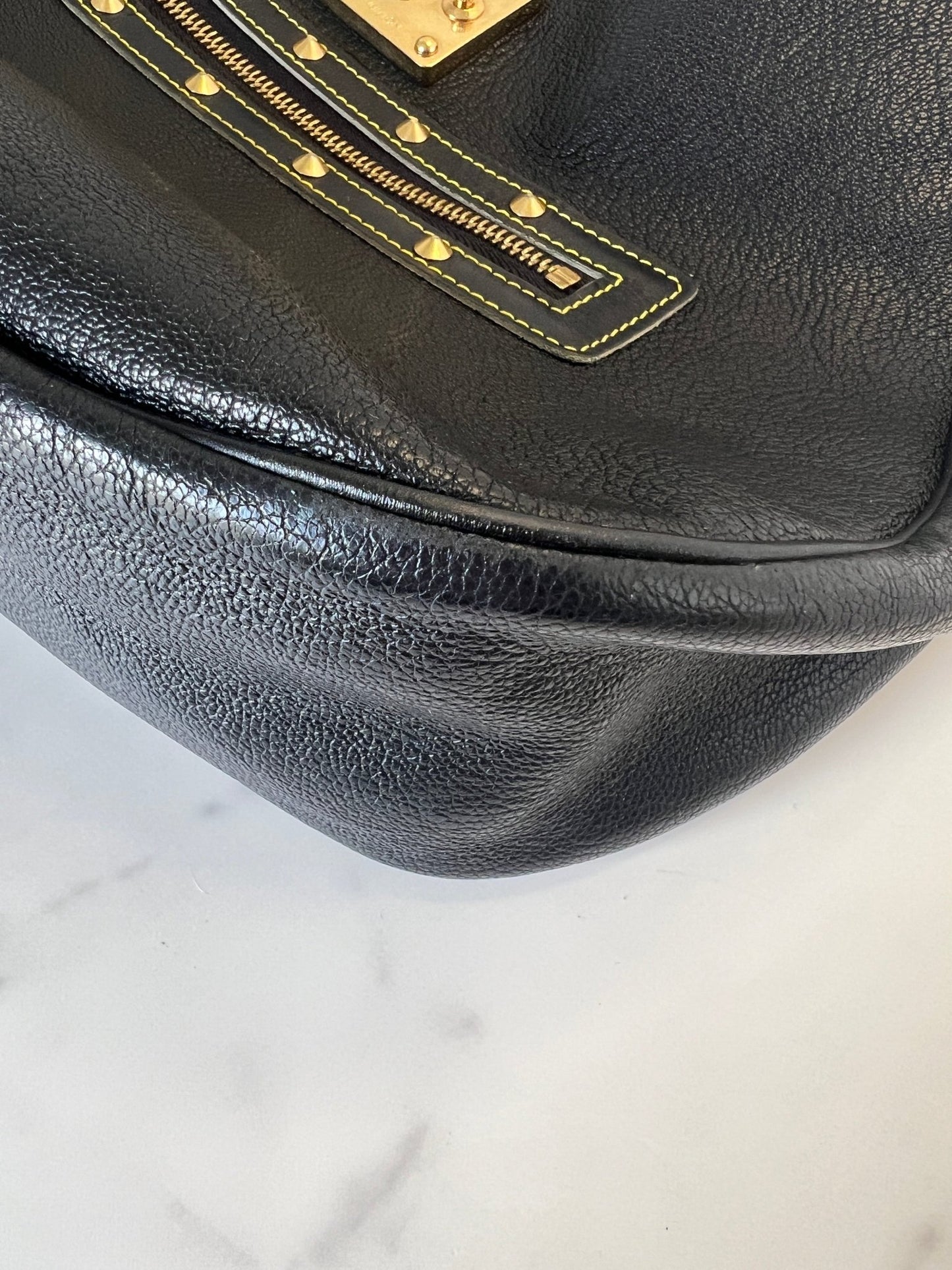 Louis Vuitton Suhali Leather L'Affriolant Bag Black - Styles via Sina