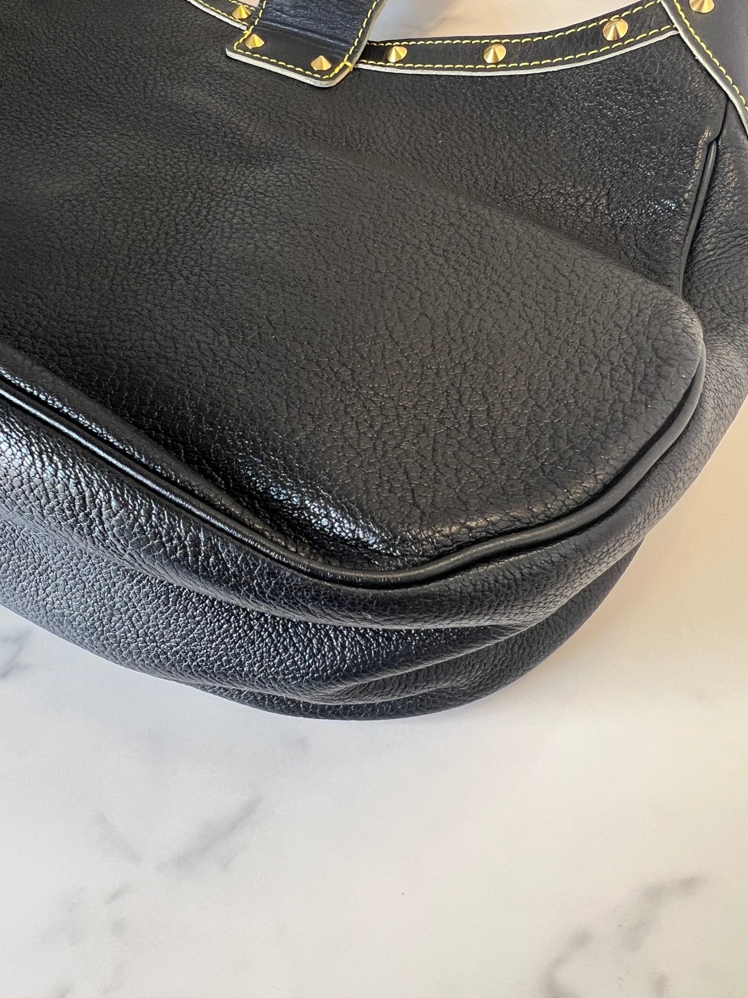 Louis Vuitton Suhali Leather L'Affriolant Bag Black - Styles via Sina