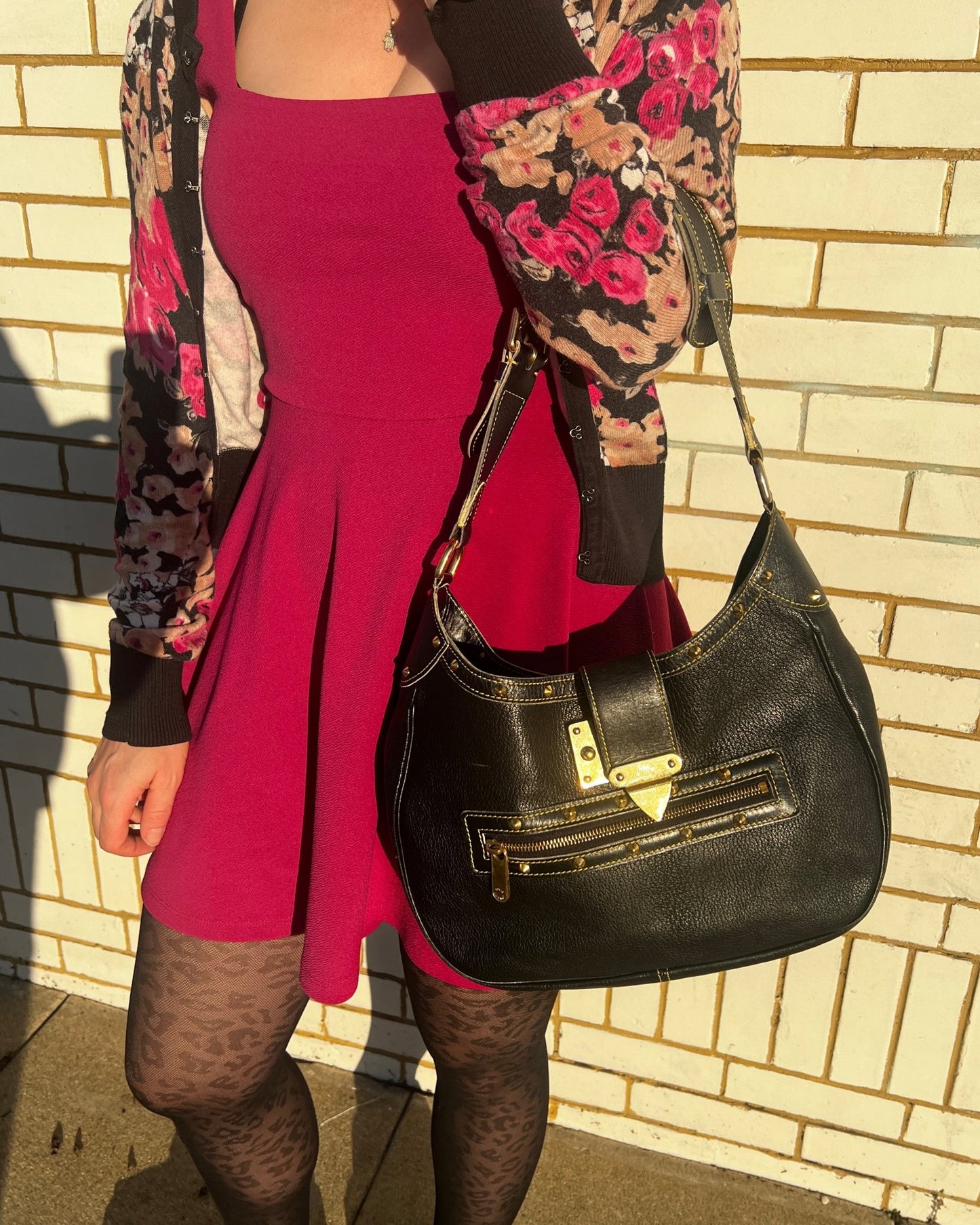 Louis Vuitton Suhali Leather L'Affriolant Bag Black - Styles via Sina