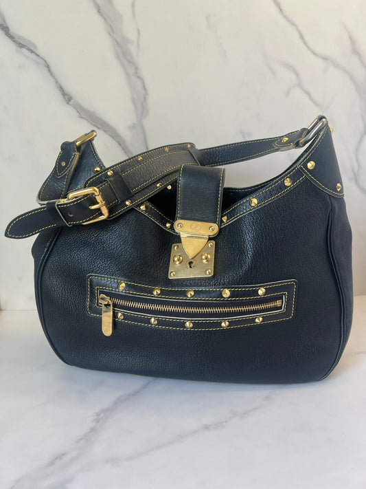 Louis Vuitton Suhali Leather L'Affriolant Bag Black - Styles via Sina