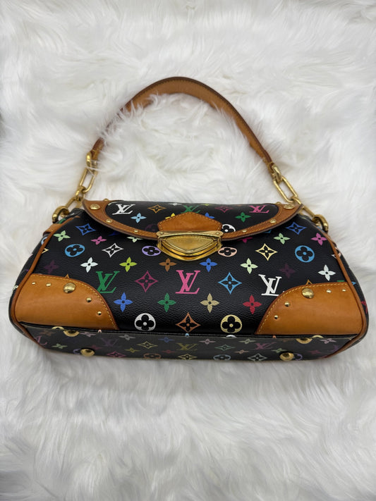 Louis Vuitton x Takashi Murakami Beverly MM Monogram Multicolor in Black - Styles via Sina