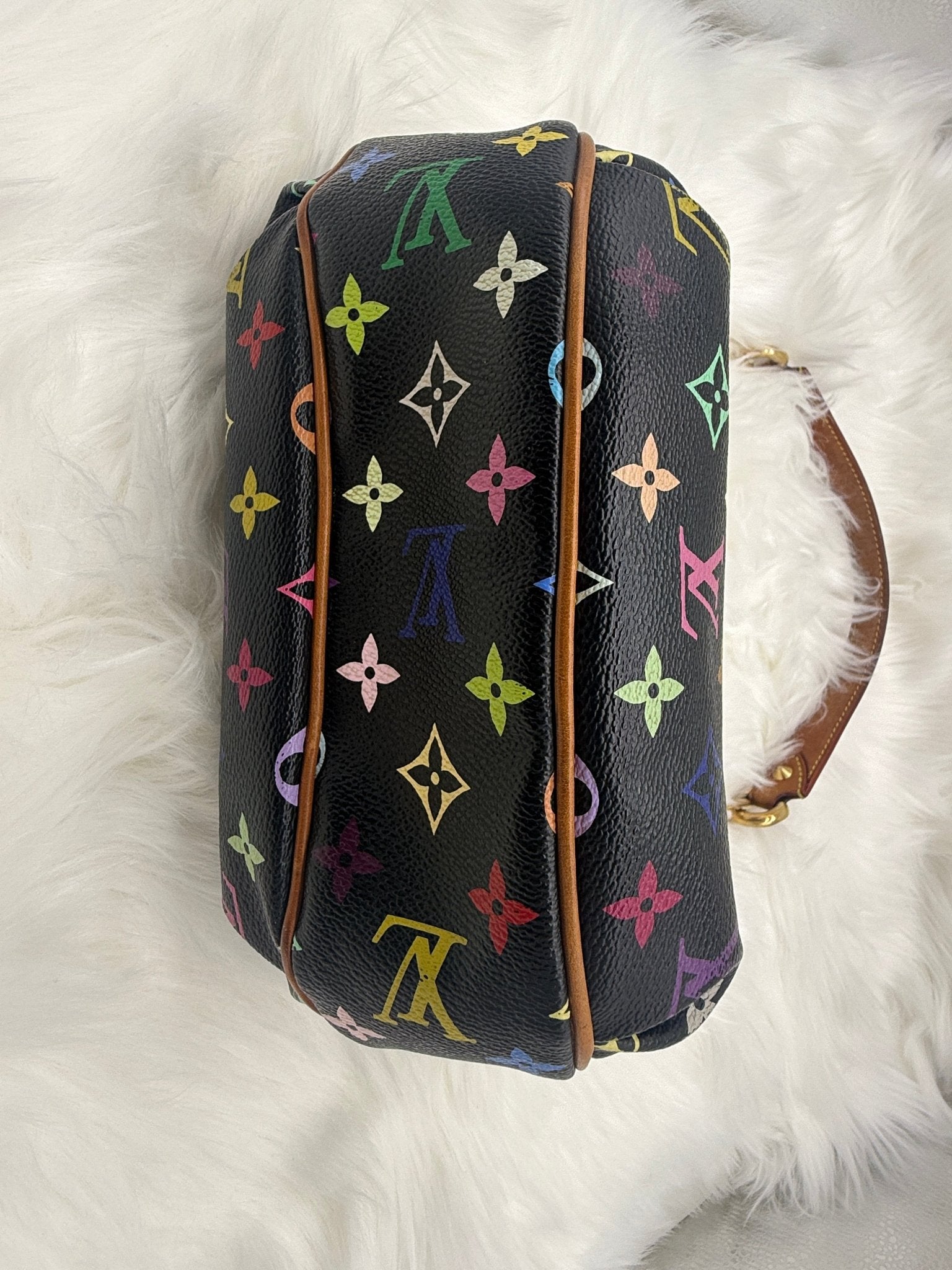 Louis Vuitton x Takashi Murakami Patty Monogram Multicolor in Black - Styles via Sina