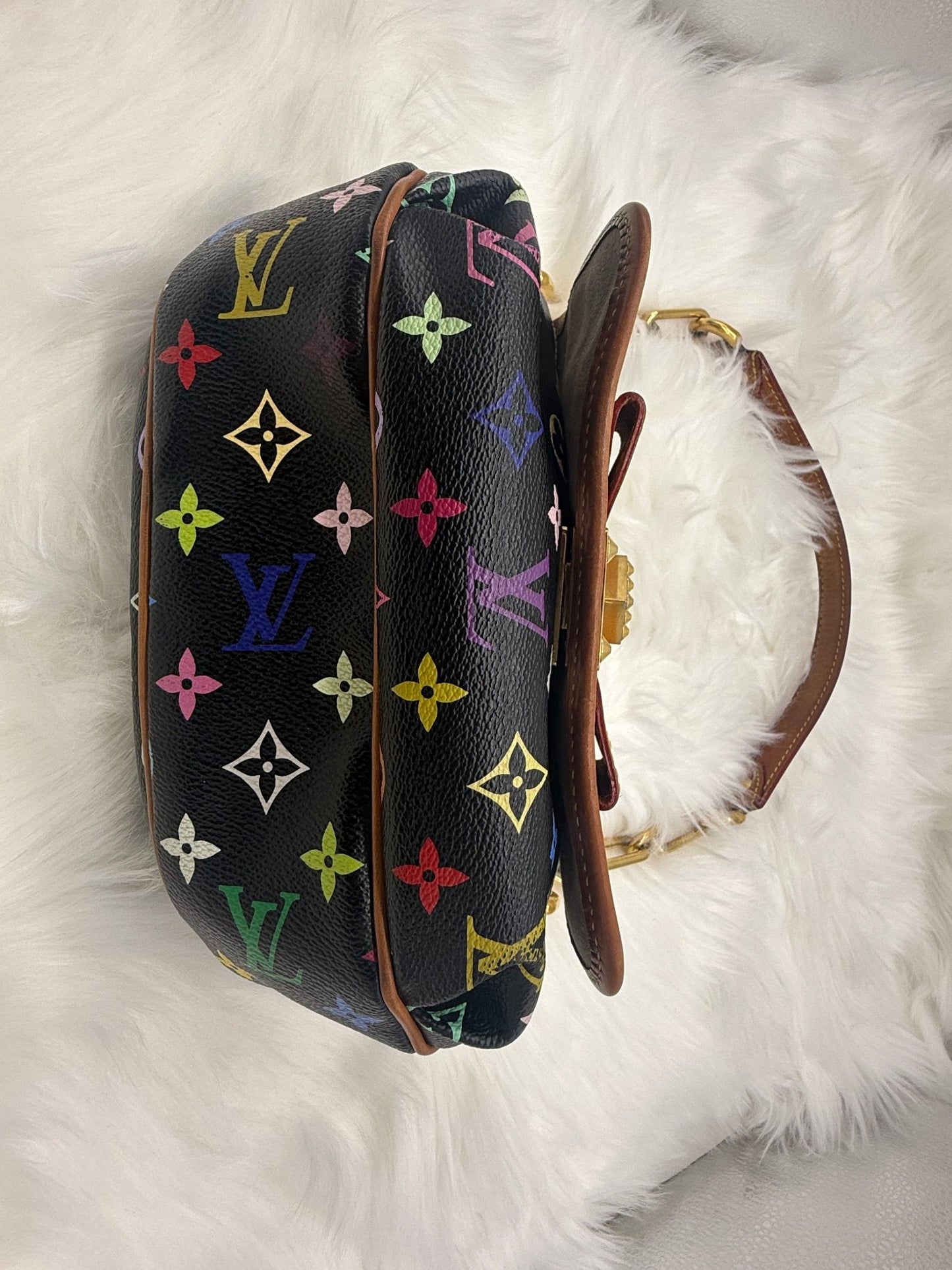 Louis Vuitton x Takashi Murakami Patty Monogram Multicolor in Black - Styles via Sina