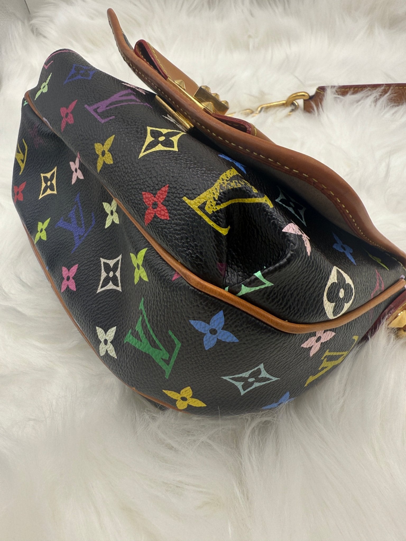 Louis Vuitton x Takashi Murakami Patty Monogram Multicolor in Black - Styles via Sina