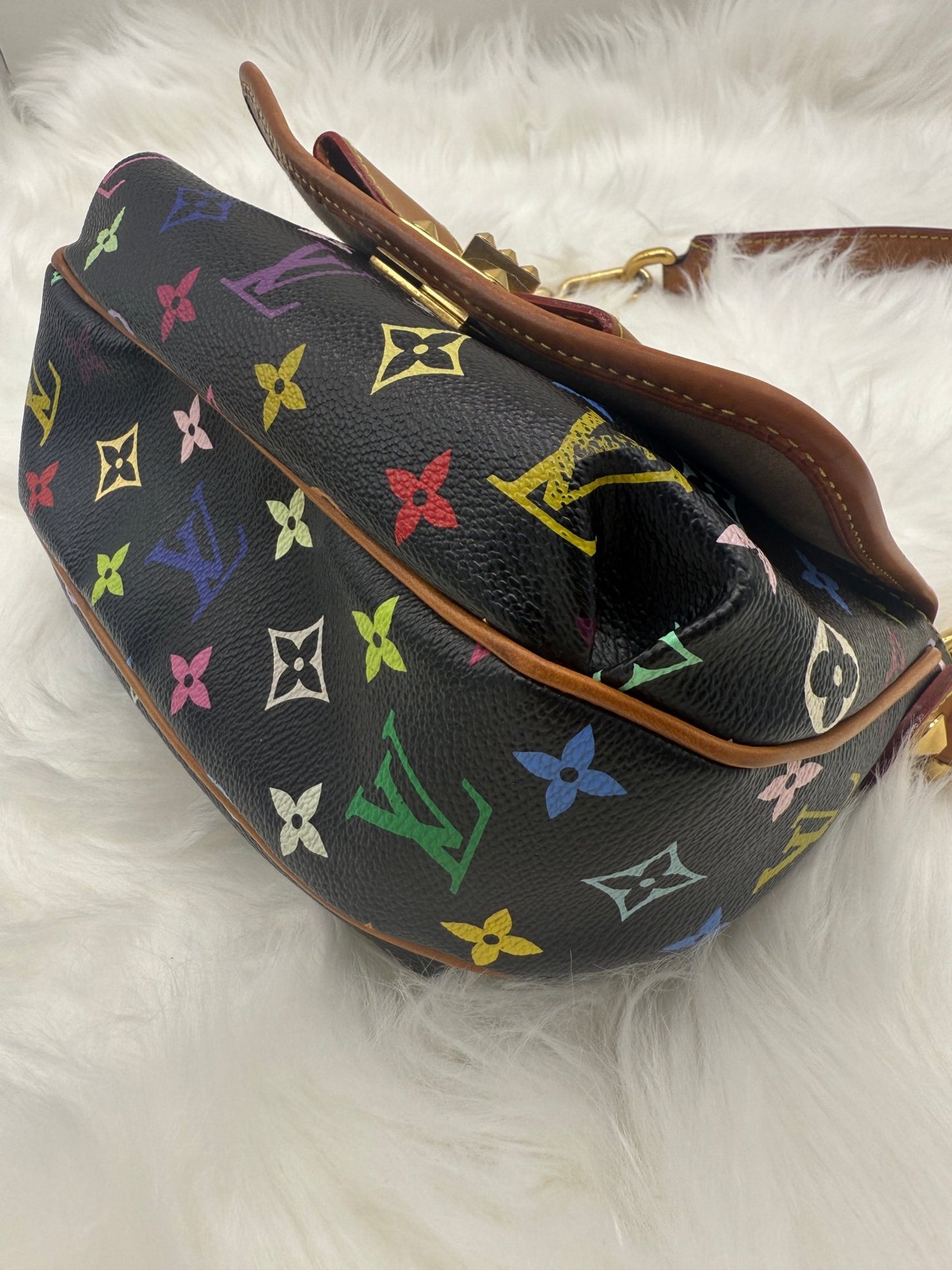 Louis Vuitton x Takashi Murakami Patty Monogram Multicolor in Black - Styles via Sina