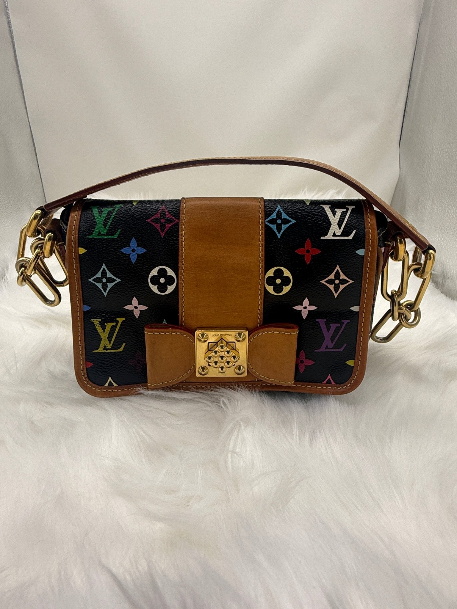 Louis Vuitton x Takashi Murakami Patty Monogram Multicolor in Black - Styles via Sina