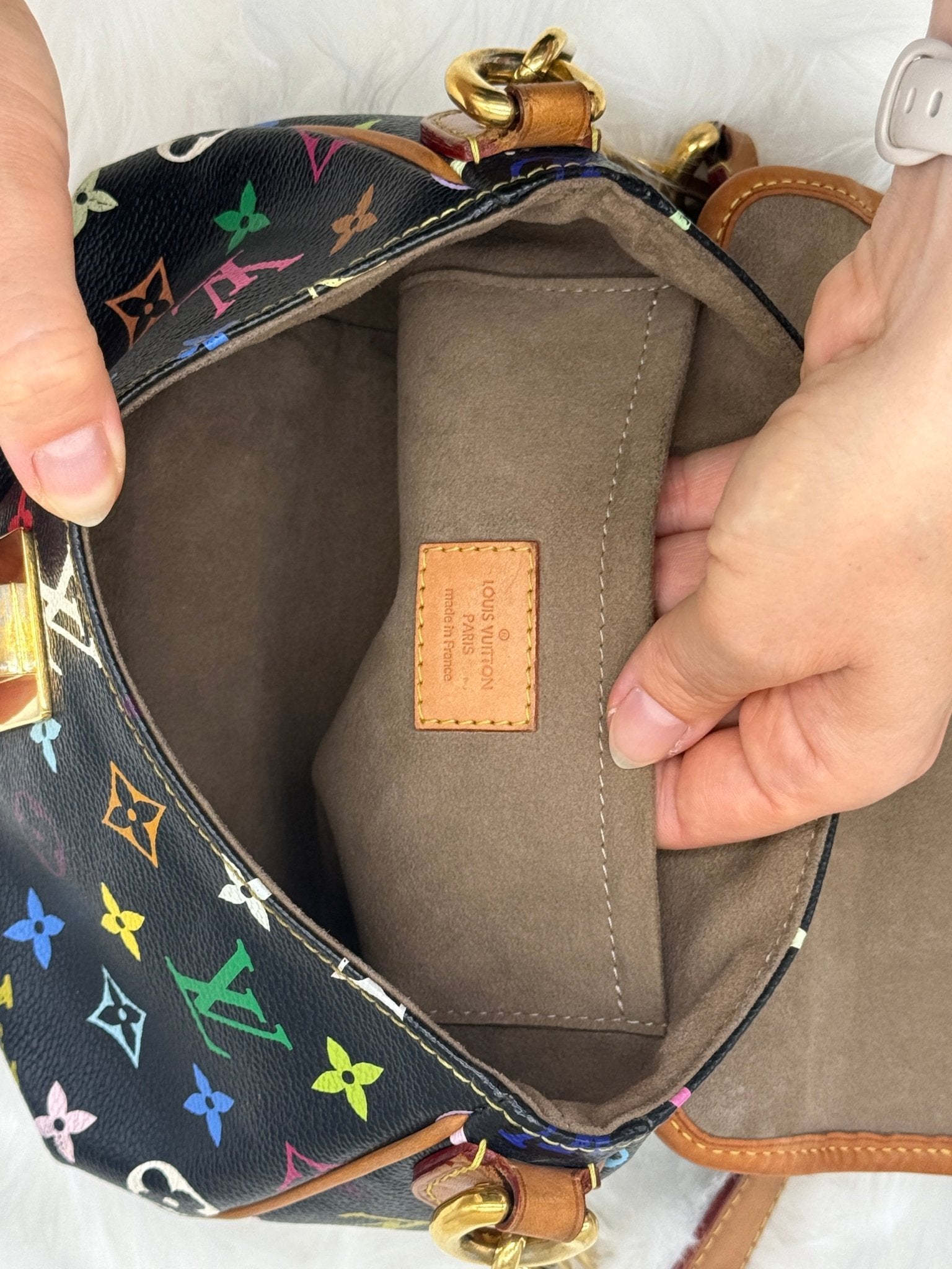 Louis Vuitton x Takashi Murakami Patty Monogram Multicolor in Black - Styles via Sina