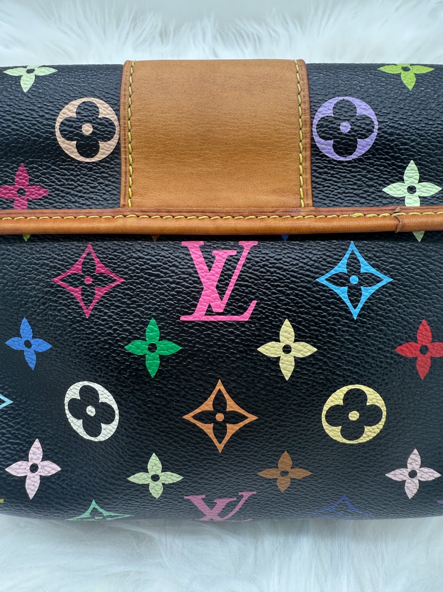 Louis Vuitton x Takashi Murakami Patty Monogram Multicolor in Black - Styles via Sina