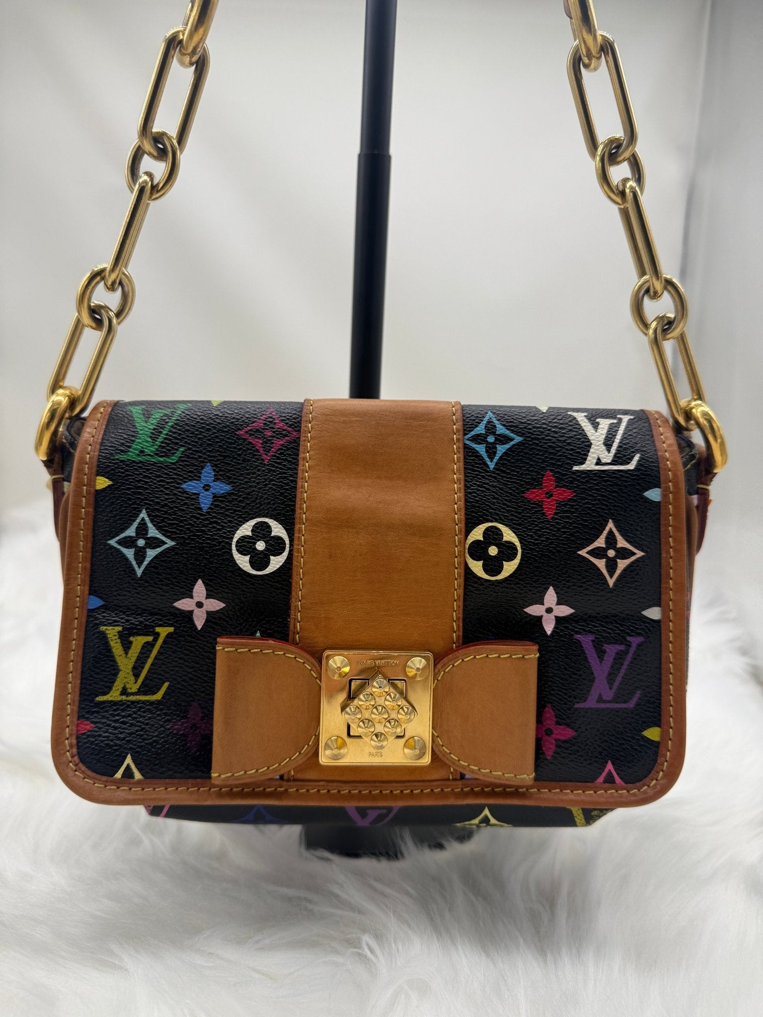 Louis Vuitton x Takashi Murakami Patty Monogram Multicolor in Black - Styles via Sina