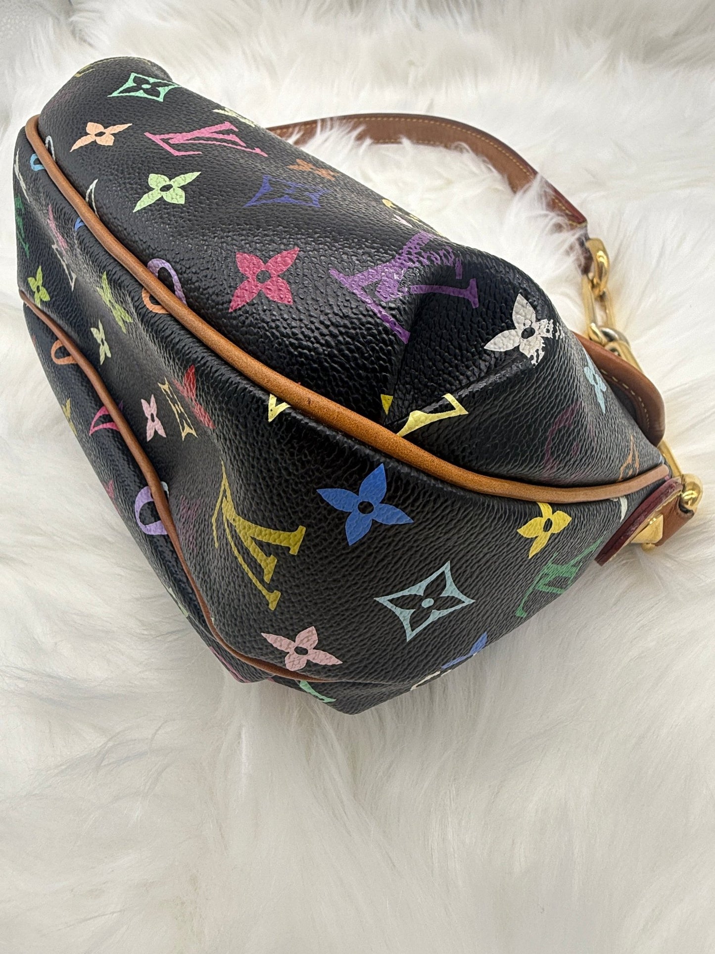 Louis Vuitton x Takashi Murakami Patty Monogram Multicolor in Black - Styles via Sina