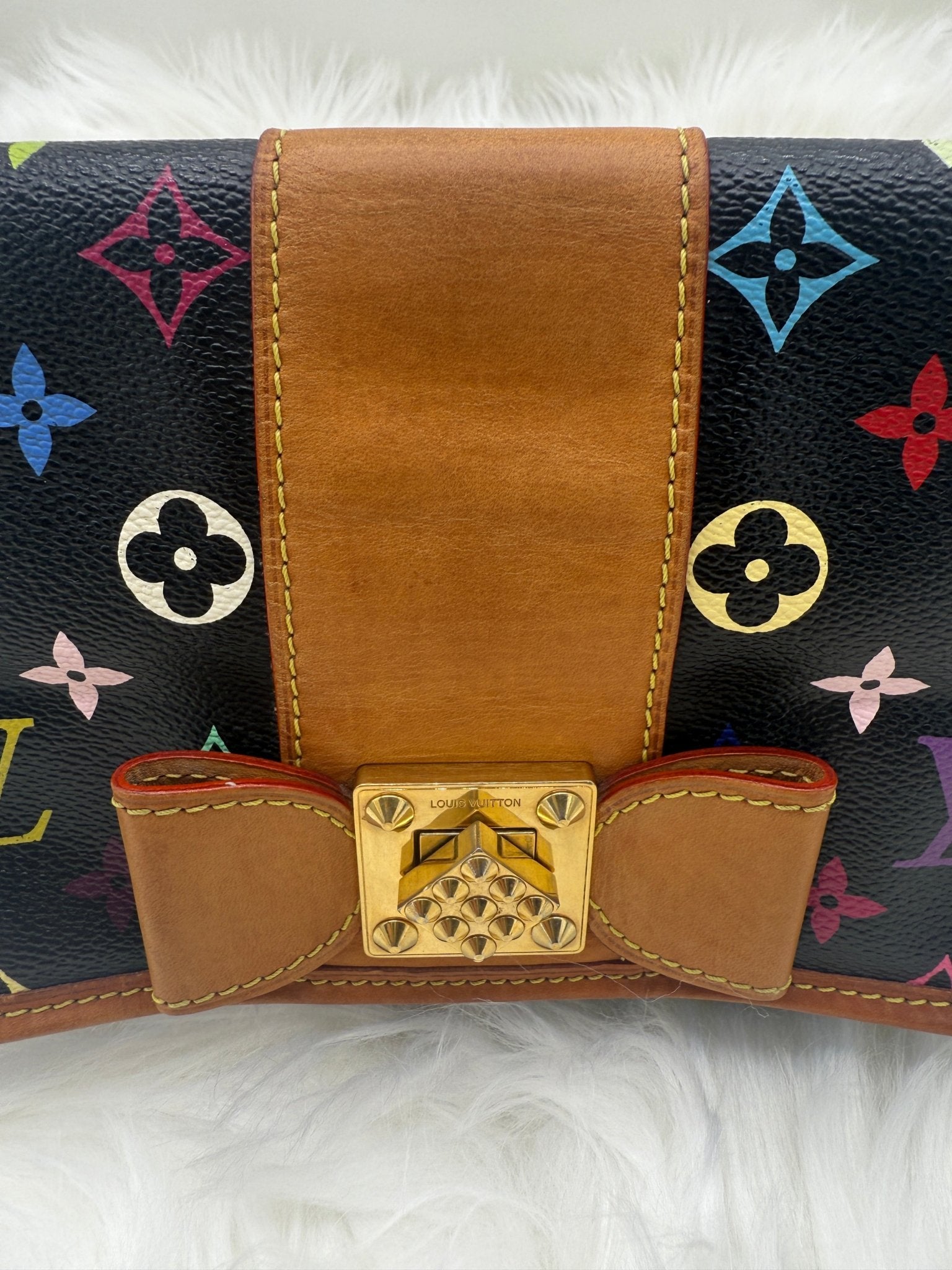 Louis Vuitton x Takashi Murakami Patty Monogram Multicolor in Black - Styles via Sina