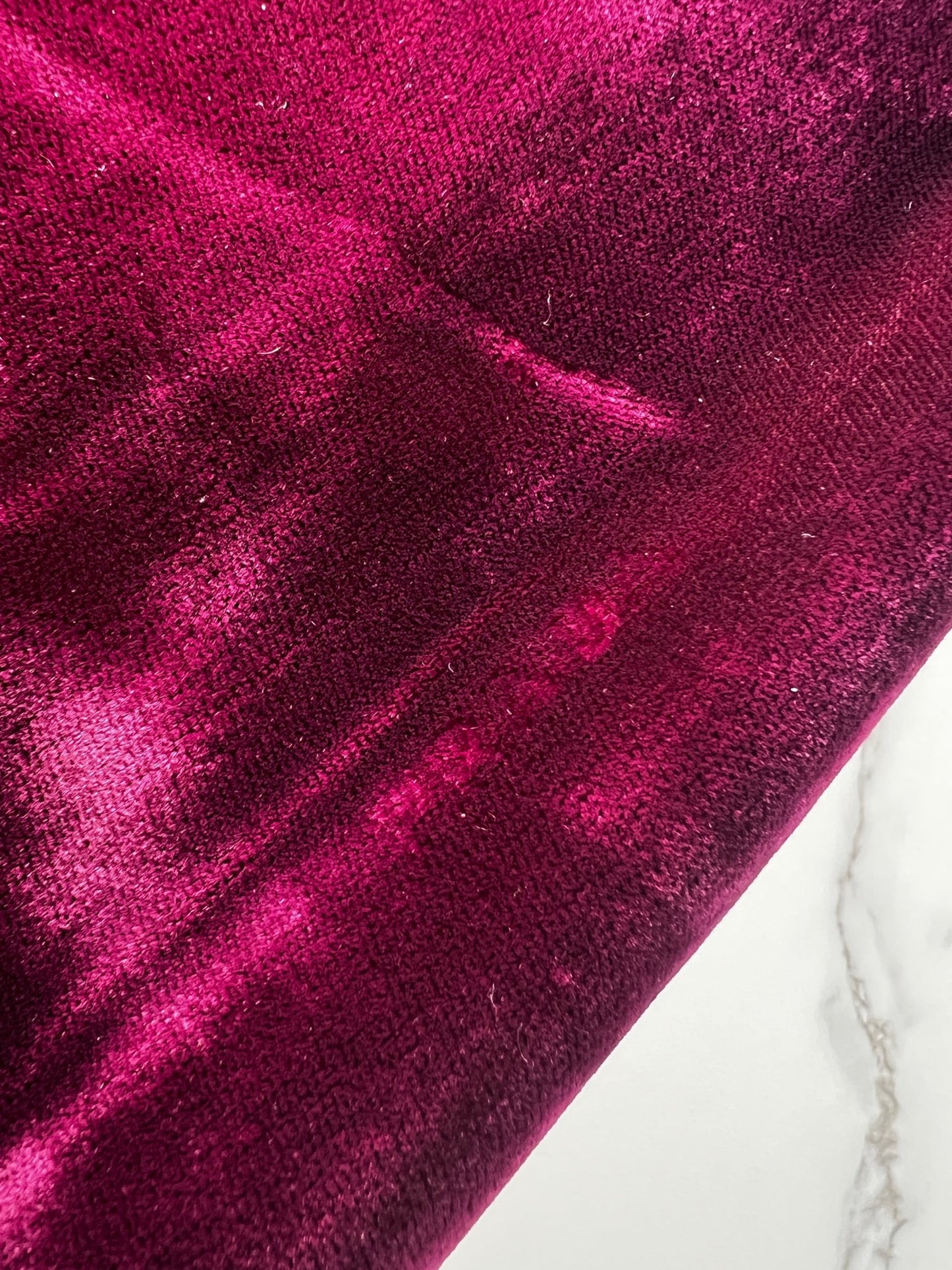 Prada Velour Shoulder Bag Burgundy - Styles via Sina